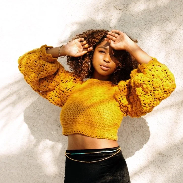 The Marigold Hand-Made Crochet Sweater — Namaste & Crochet Makers